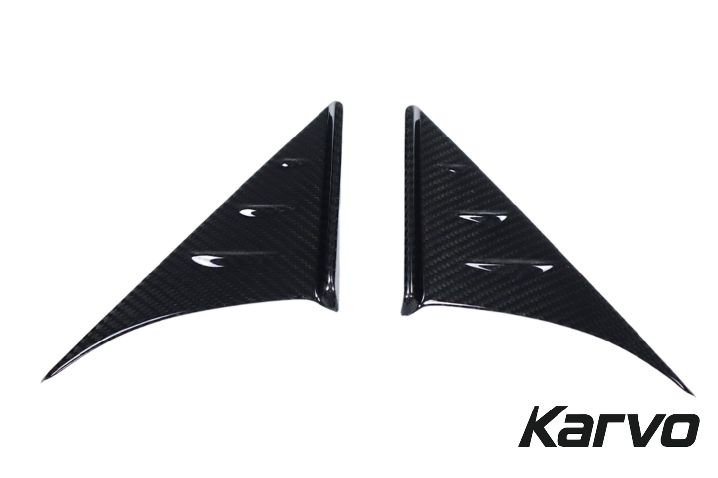 CARBON SIDE MIRROR TRIANGLE TRIMS – A90 SUPRA