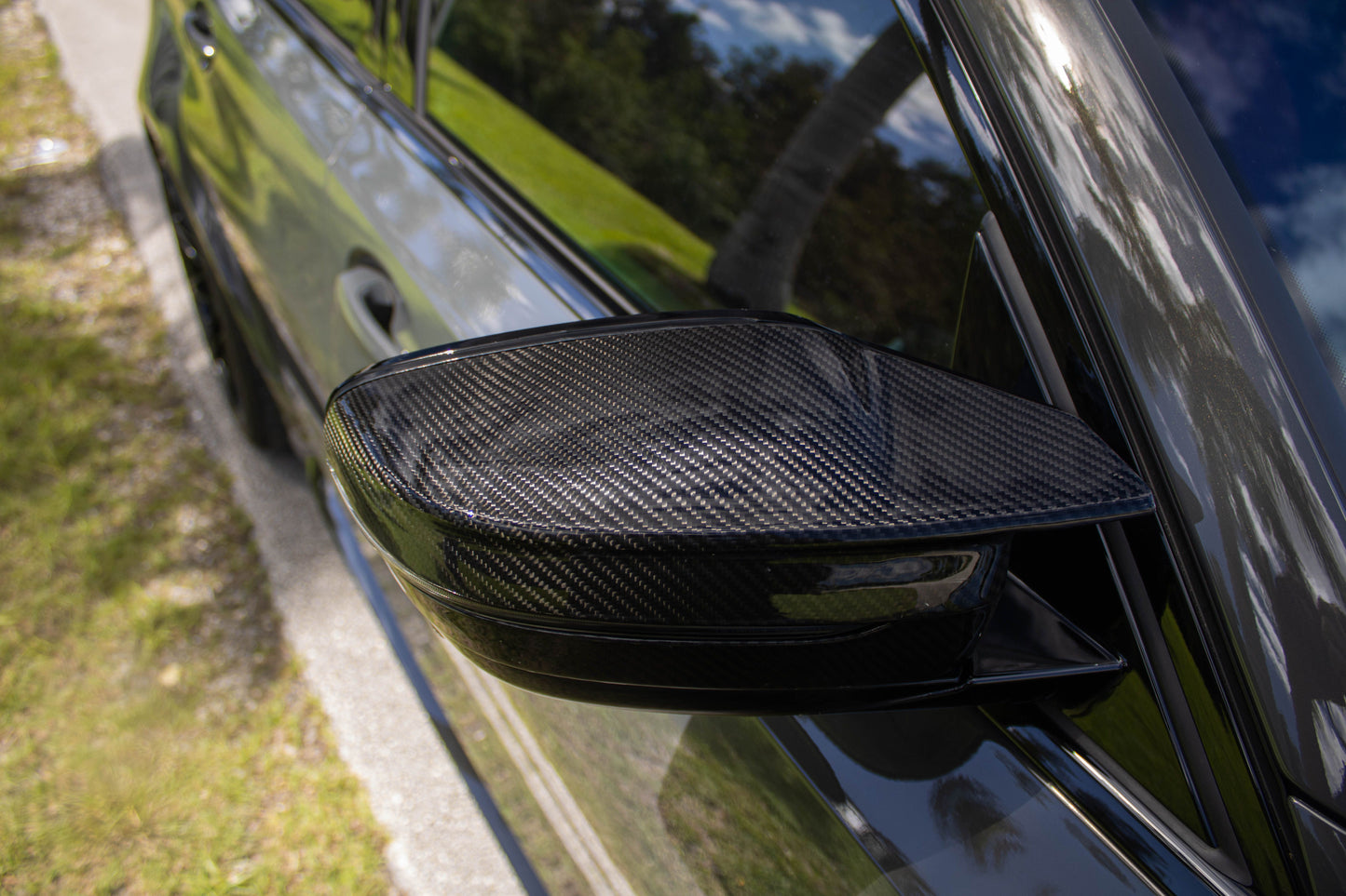 DRY CARBON FIBER MIRROR CAP SET - BMW G80 M3, G82/G83 M4, G87 M2, G20 M340I, G22 M440I, G42 M240I