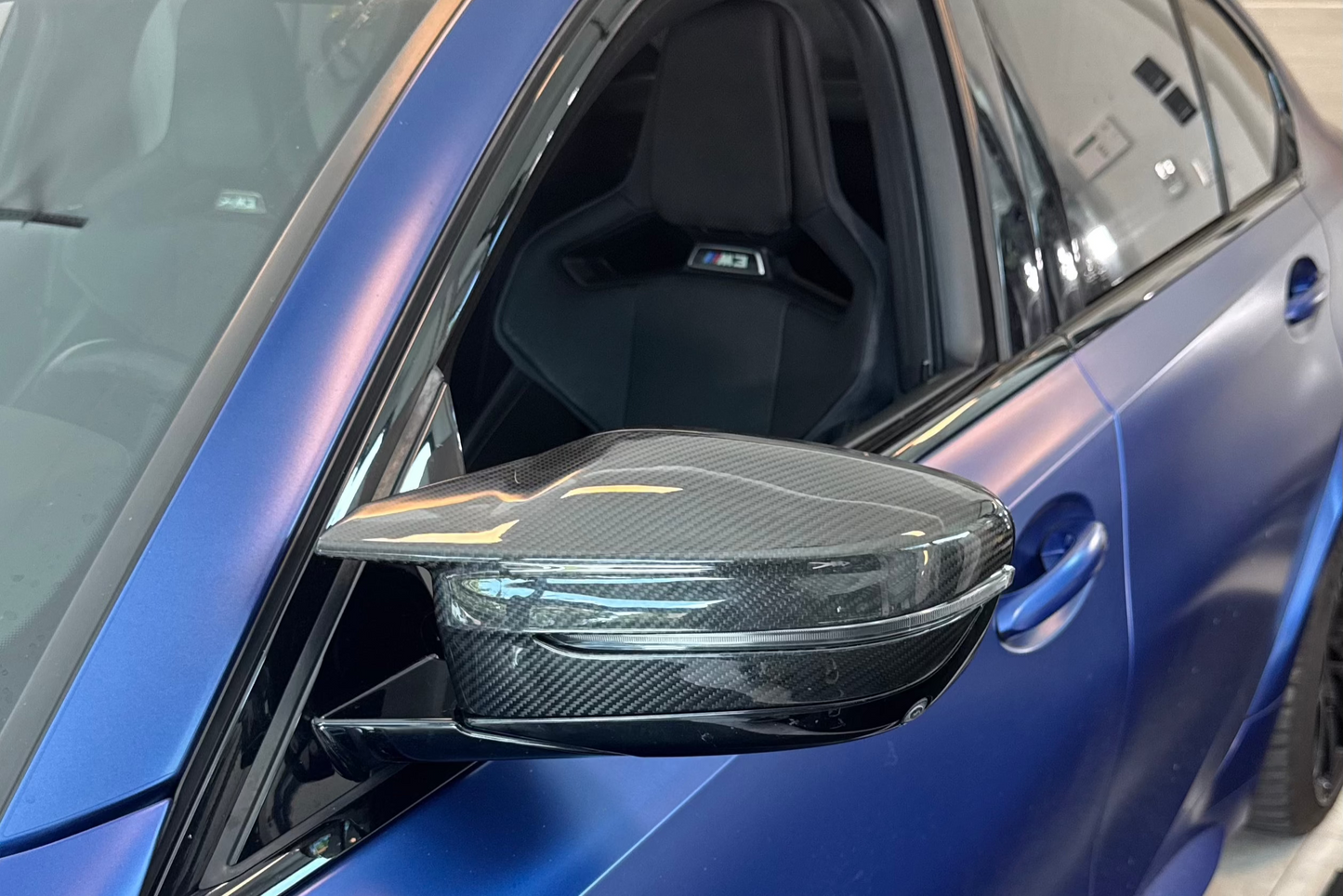 DRY CARBON FIBER MIRROR CAP SET - BMW G80 M3, G82/G83 M4, G87 M2, G20 M340I, G22 M440I, G42 M240I