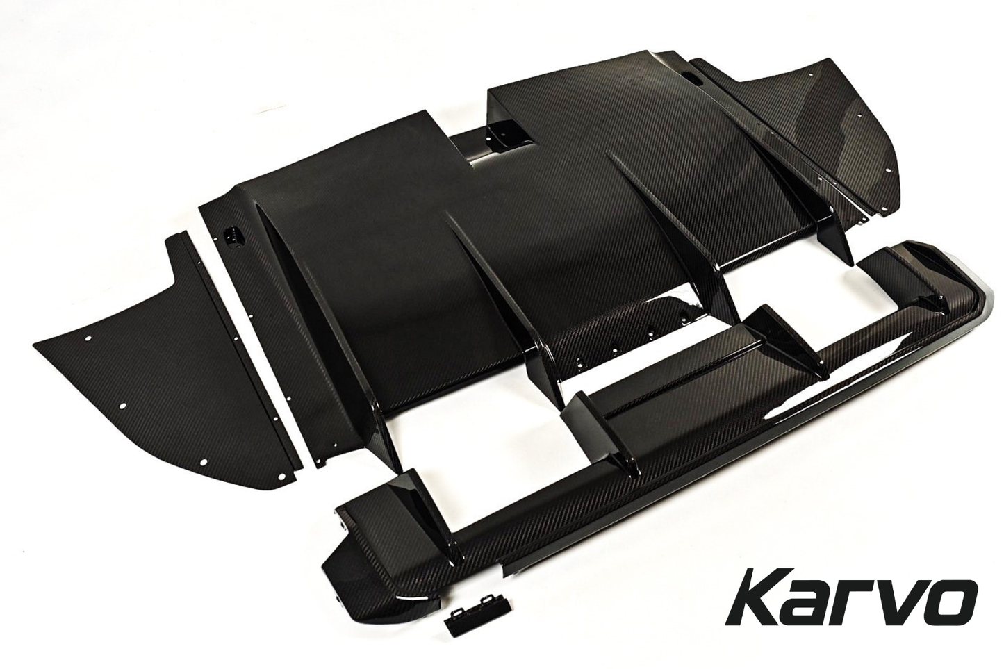 RSC Style Dry Carbon 9 Piece Diffuser Undertray Kit - BMW G80 M3 & G82 M4