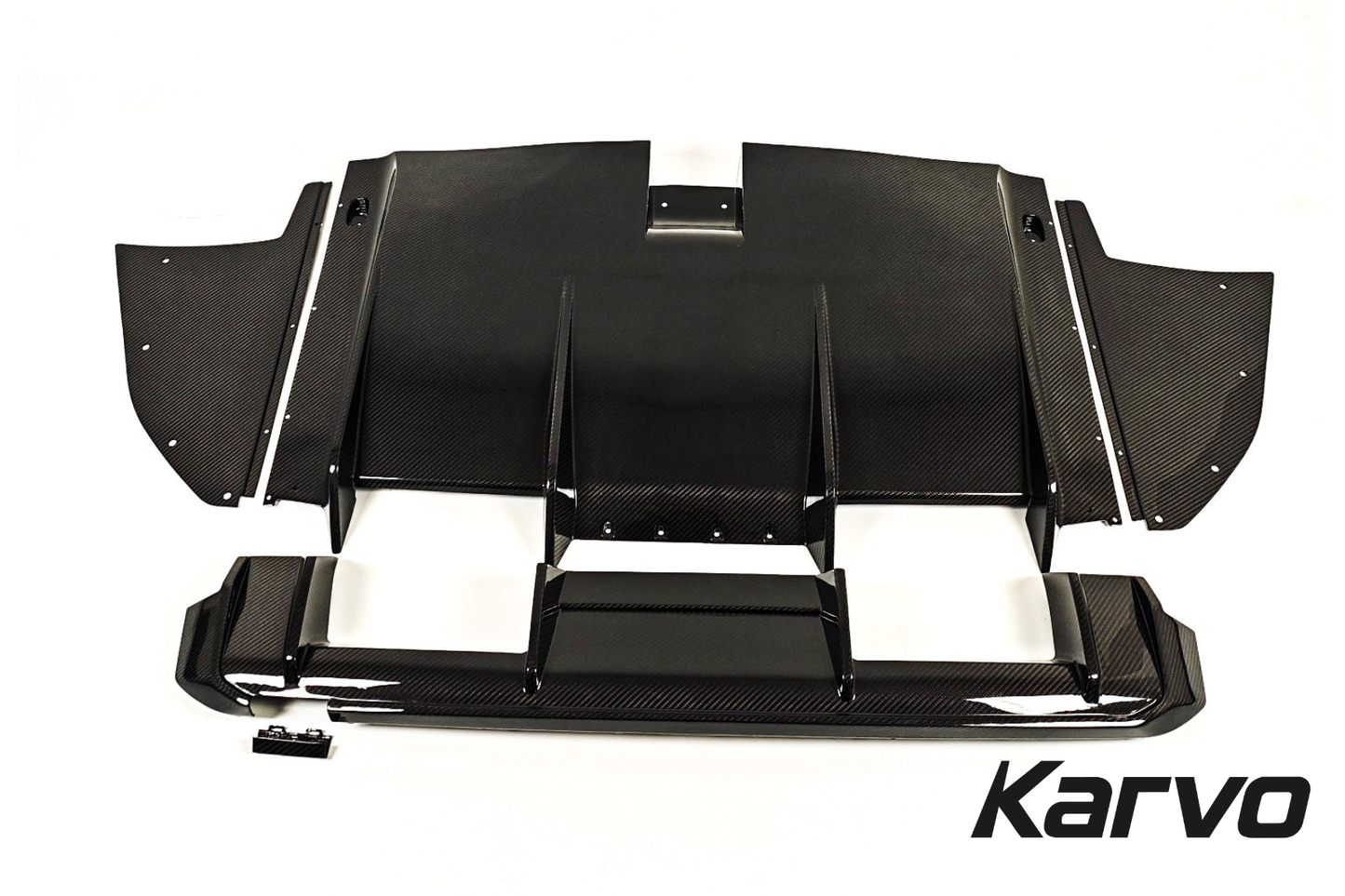 RSC Style Dry Carbon 9 Piece Diffuser Undertray Kit - BMW G80 M3 & G82 M4