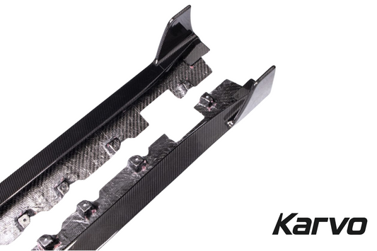 TOMS STYLE CARBON SIDE SKIRTS - A90 SUPRA
