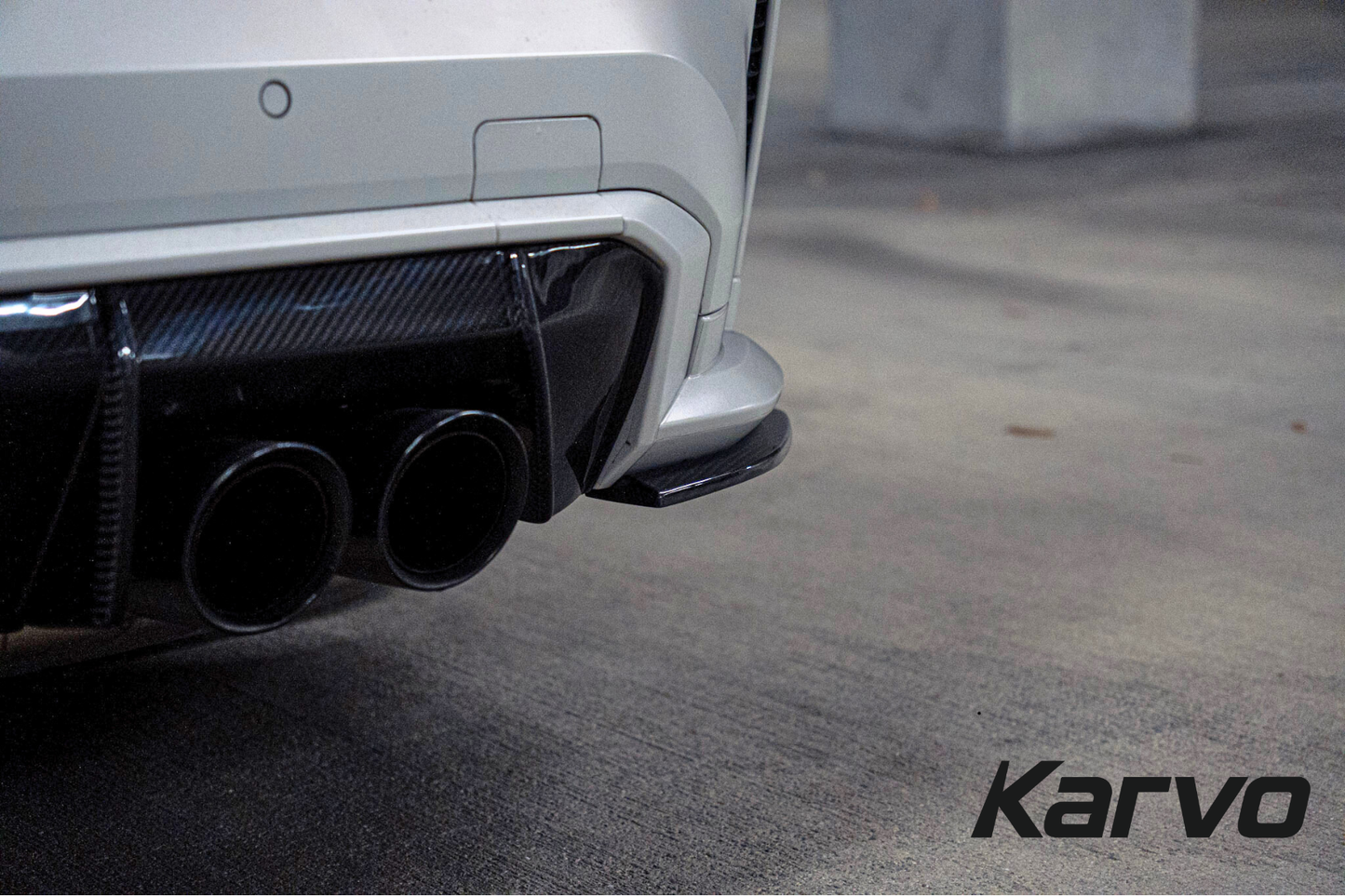 MHC STYLE DRY CARBON REAR SPLITTER BUMPER EXTENSION - G8X M3/M4