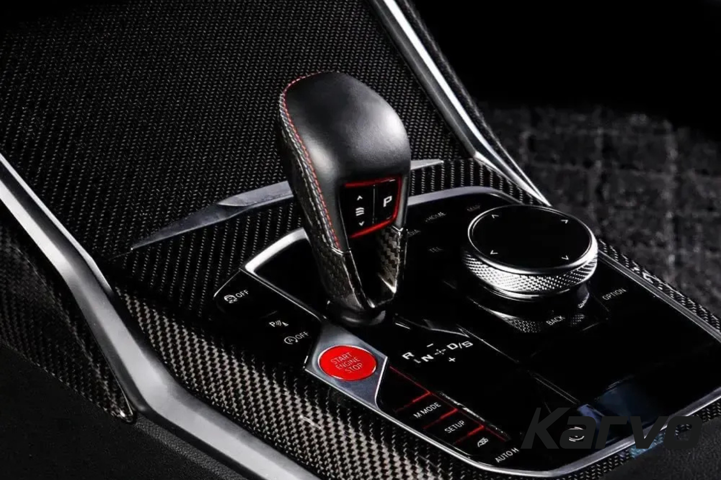 Dry Carbon Fiber Gear Selector Cover - BMW G80 M3, G82/G83 M4, G87 M2, M8, X3M, X4M, X5M, X6M, XM