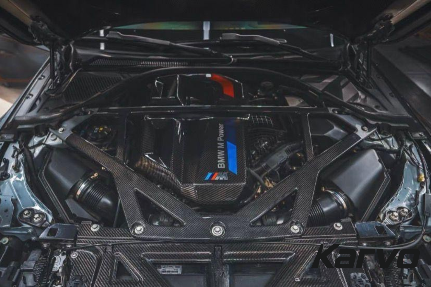 CSL Style Dry Carbon Fiber Strut Brace - BMW S58 G80 M3 G82 M4 G87 M2