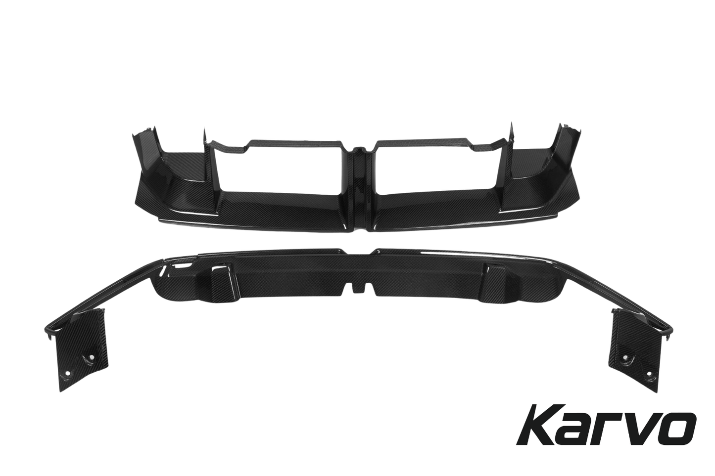OE Style Dry Carbon Fiber Front Bumper Center Trim - BMW G90 M5 / G99 M5