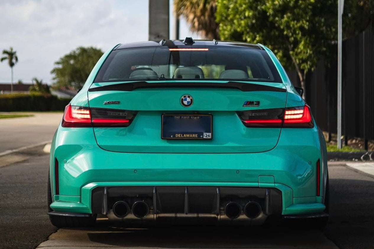 V STYLE DRY CARBON TRUNK SPOILER – BMW G80/G82 M3/M4, G20/G22 M340i/M440i