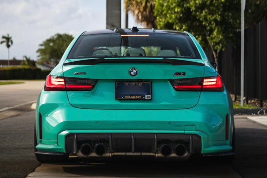V STYLE DRY CARBON TRUNK SPOILER – BMW G80/G82 M3/M4, G20/G22 M340i/M440i
