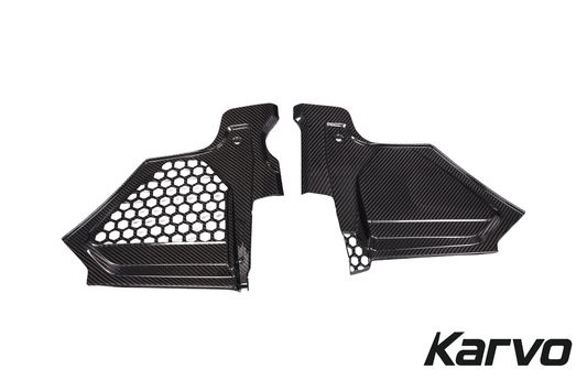 Dry Carbon Fiber Engine Filter Water Cowl Panel Trims - BMW G80 M3 / G82 M4