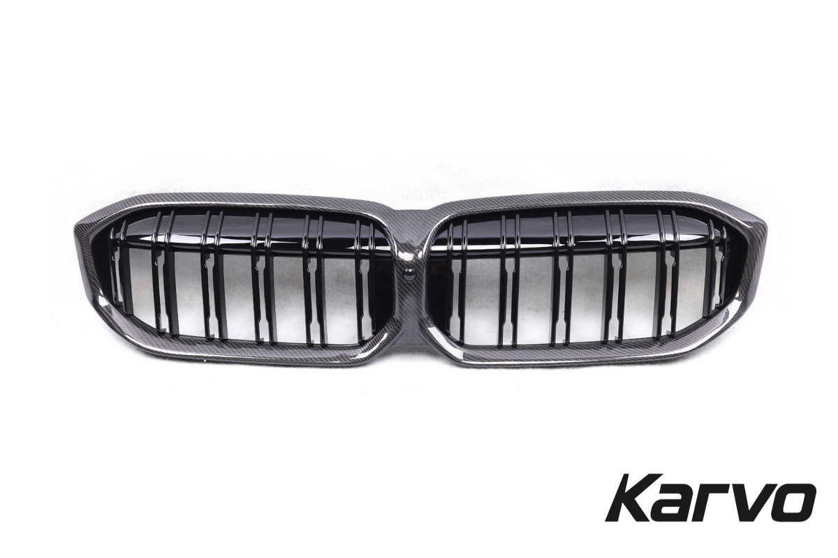 CARBON FIBER SLATTED FRONT GRILLE REPLACEMENT- BMW G20 M340i & 330i LCI 2023+