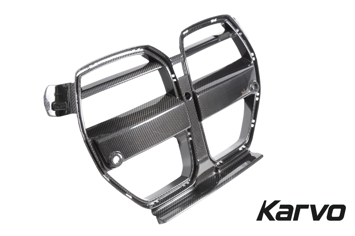 GT V STYLE DRY CARBON FIBER V2 1 PIECE FRONT GRILLES - BMW G80 M3 & G82/G83 M4