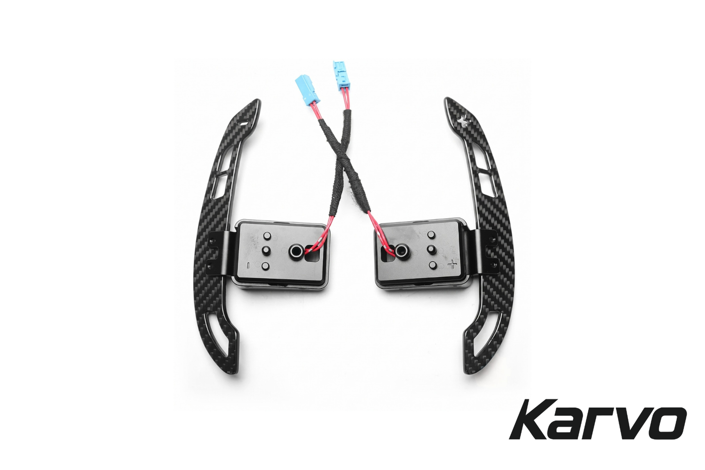 Karvo™ Dry Carbon Fiber Magnetic Paddle Shifters for BMW G Chassis Steering Wheels
