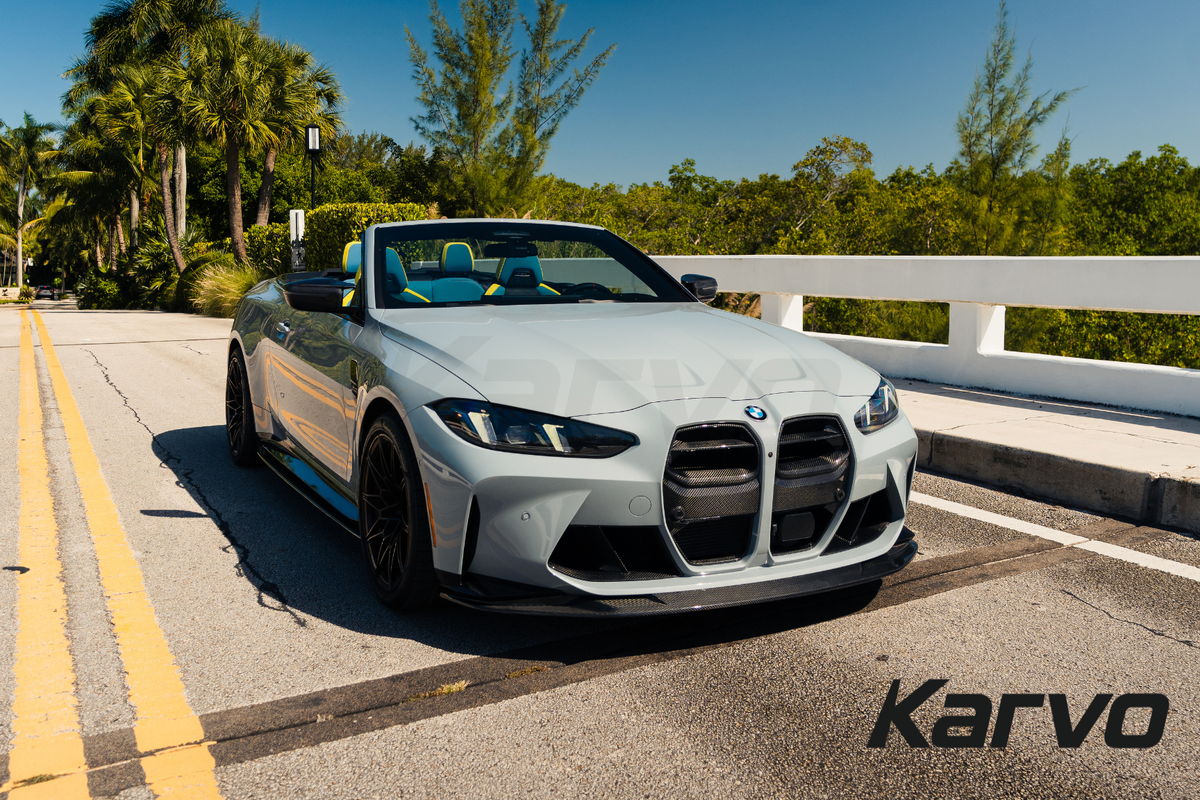KIDNEY STYLE DRY CARBON FIBER FRONT GRILLES - BMW G80 M3 & G82/G83 M4