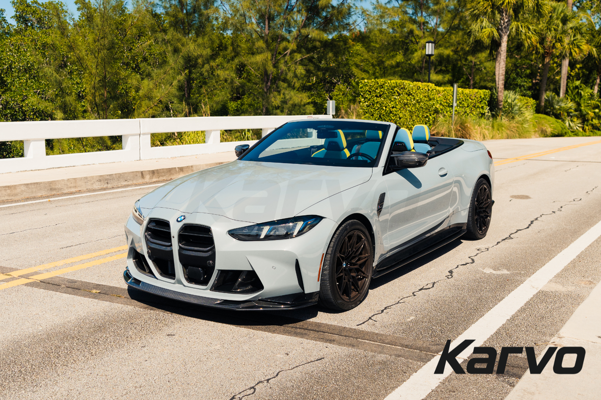 KIDNEY STYLE DRY CARBON FIBER FRONT GRILLES - BMW G80 M3 & G82/G83 M4