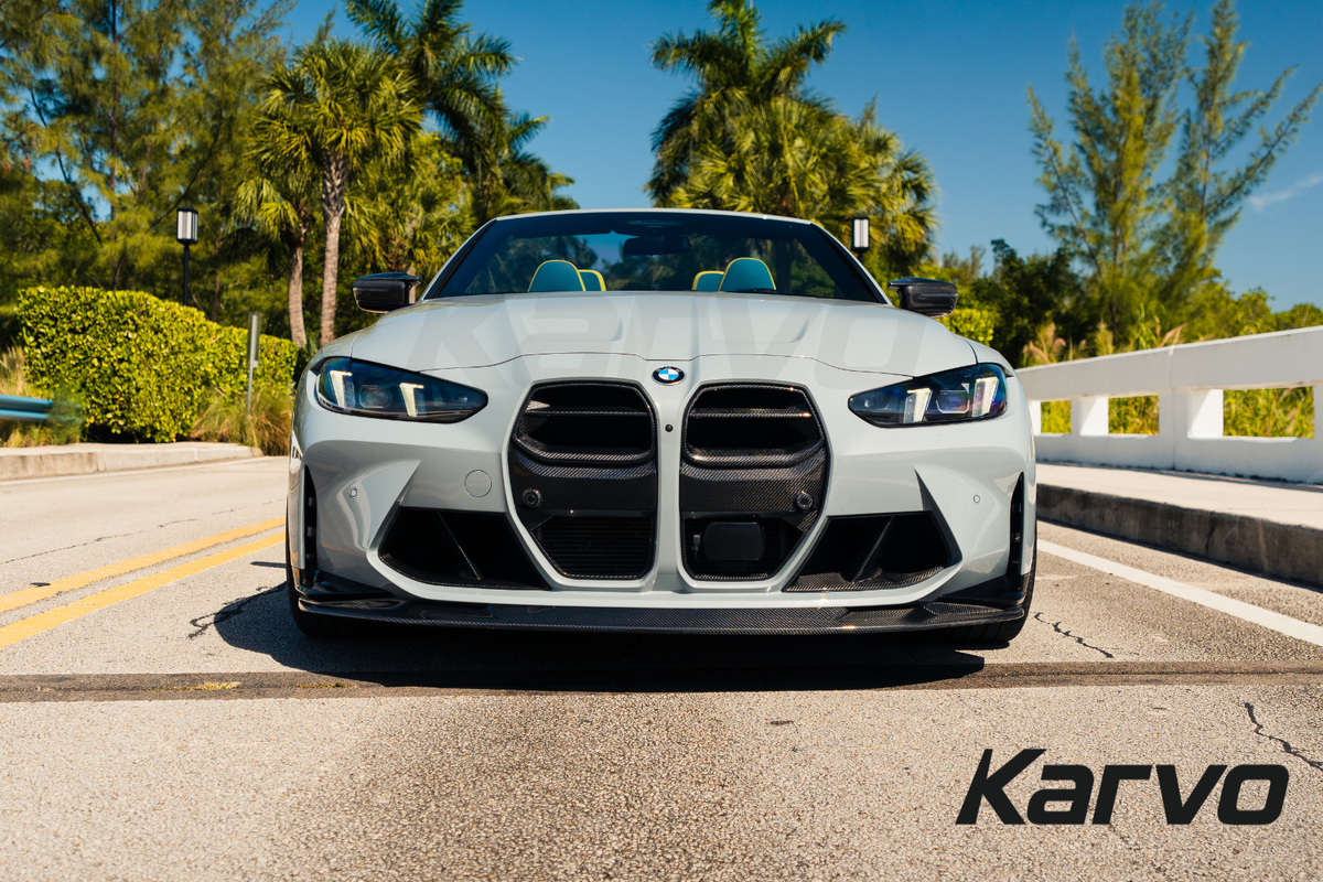 KIDNEY STYLE DRY CARBON FIBER FRONT GRILLES - BMW G80 M3 & G82/G83 M4