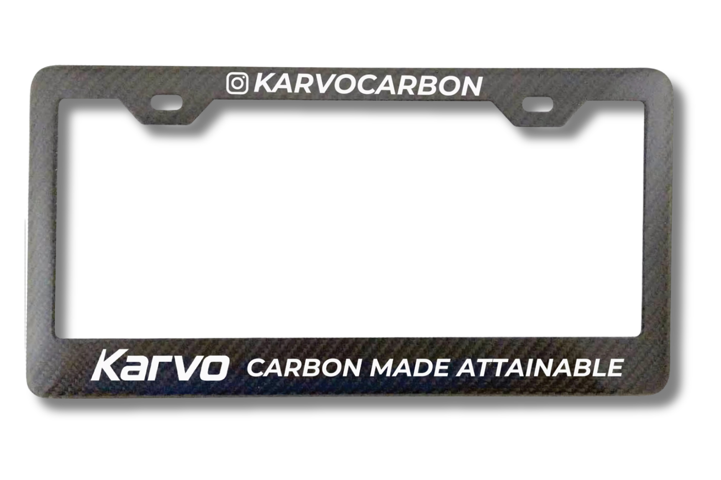 Karvo Carbon Fiber Liscense Plate Frame