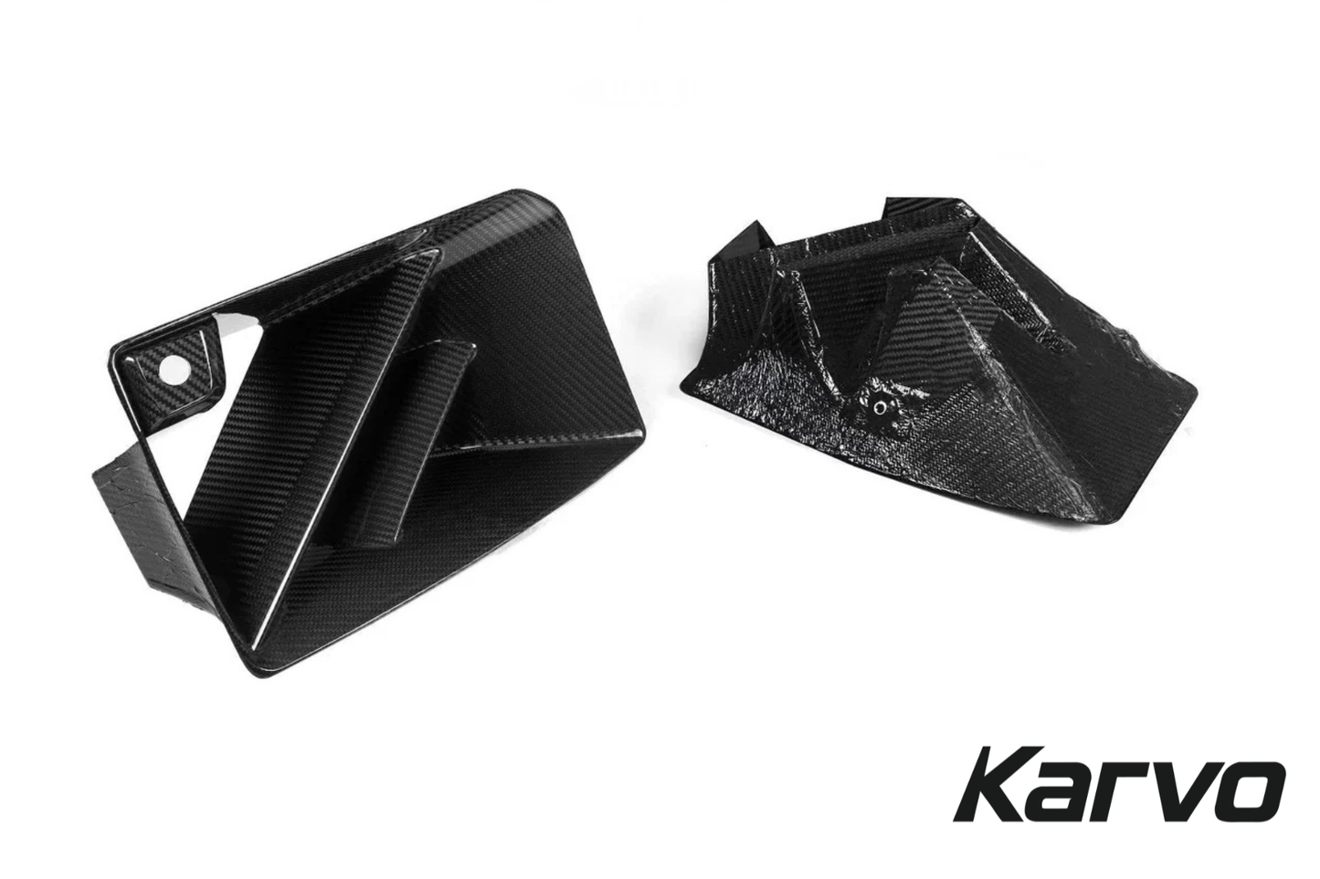 DRY CARBON FIBER SQ DUAL SLAT FRONT AIR INLETS/DUCTS – BMW G87 M2