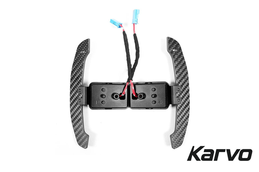 Karvo™ Dry Carbon Fiber Magnetic Paddle Shifters for BMW G Chassis Steering Wheels