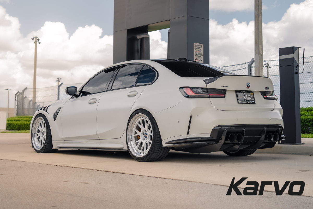 RSC Style Dry Carbon 7 Piece Diffuser Undertray Kit - BMW G80 M3 & G82 M4