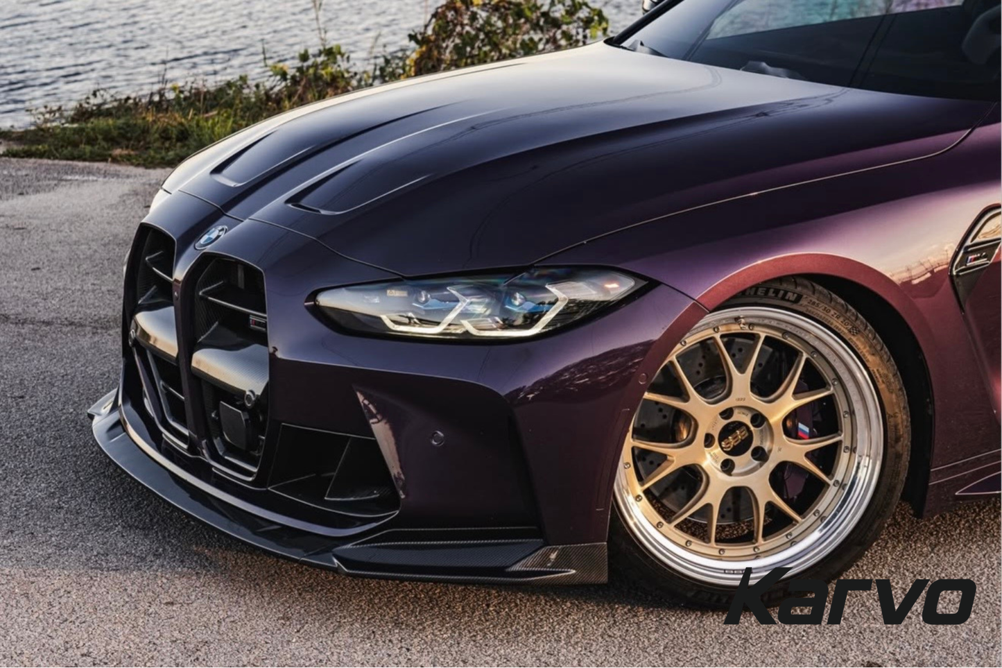 SP2 STYLE DRY CARBON FIBER FRONT LIP - BMW G80 M3 & G82/G83 M4