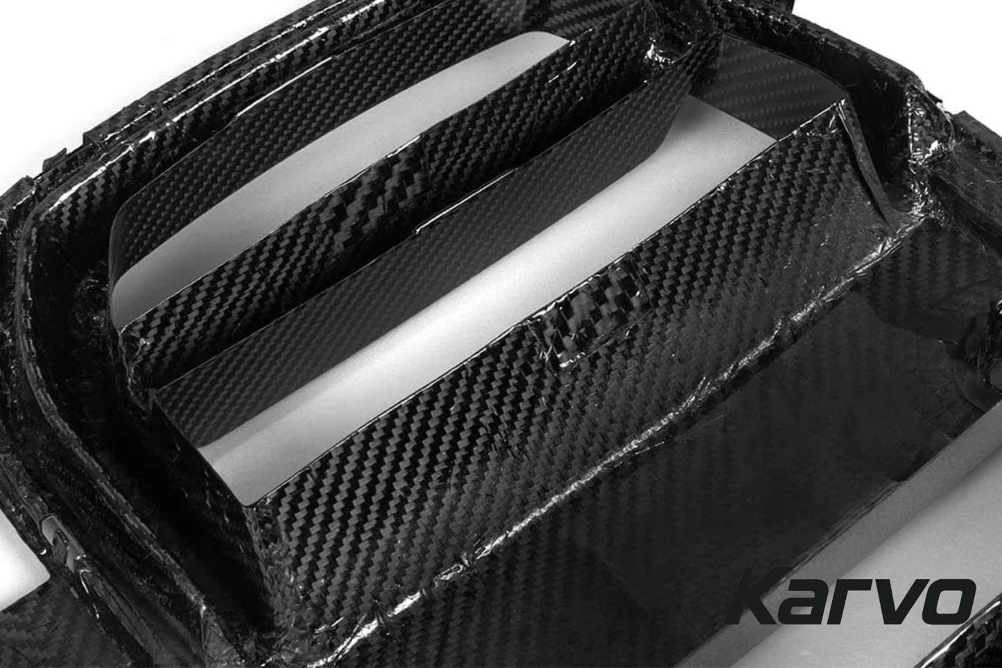 SQ STYLE DRY CARBON FIBER FRONT GRILLES - BMW G80 M3 & G82/G83 M4