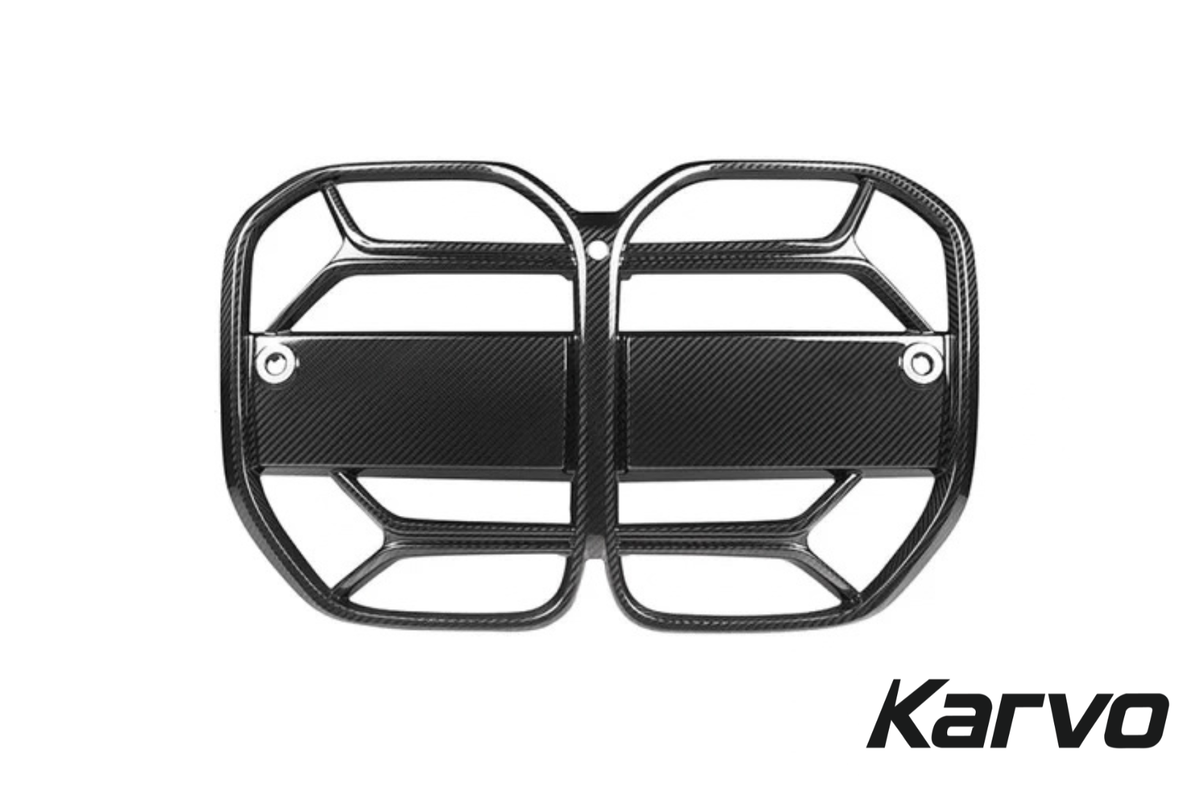 CSL V2 STYLE DRY CARBON FIBER FRONT GRILLES - BMW G22/G23 M440i/430i